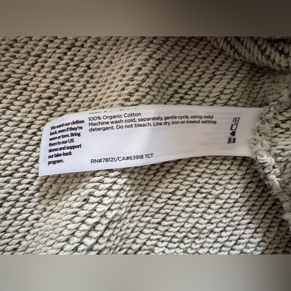 Eileen Fisher Organic Cotton Terry Shawl Collar Jacket-Ash - Picture 11 of 12